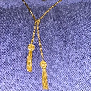 Vintage Monet Twist Tassel Lariat Necklace | From a Box That Made Sense Once